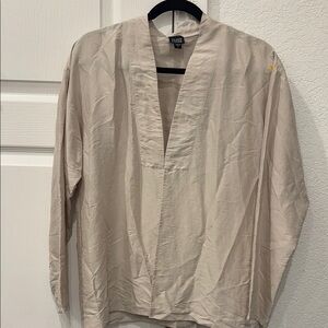 100% Silk Eileen Fisher long sleeve Blouse